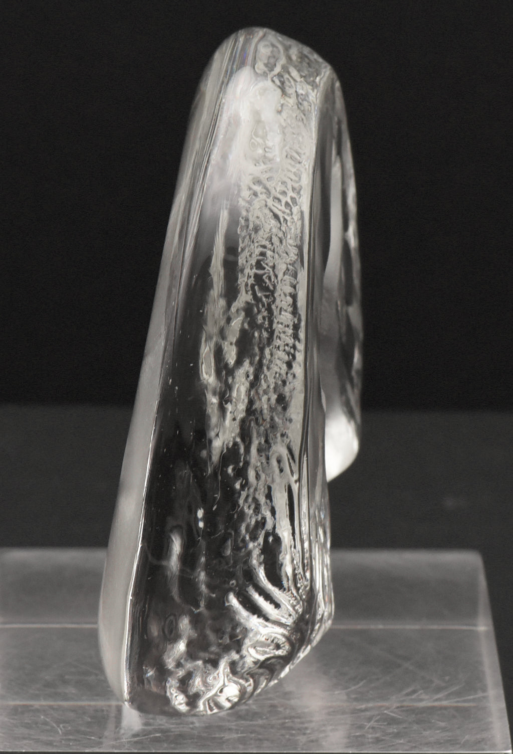 Vintage Glass Three Dimensional Plaque of a Rabbit