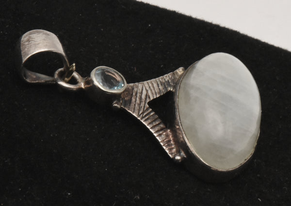 Vintage Rainbow Moonstone Pendant