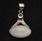 Vintage Rainbow Moonstone Pendant