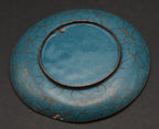 Vintage Red Cloisonne Floral Enamel Trinket Dish