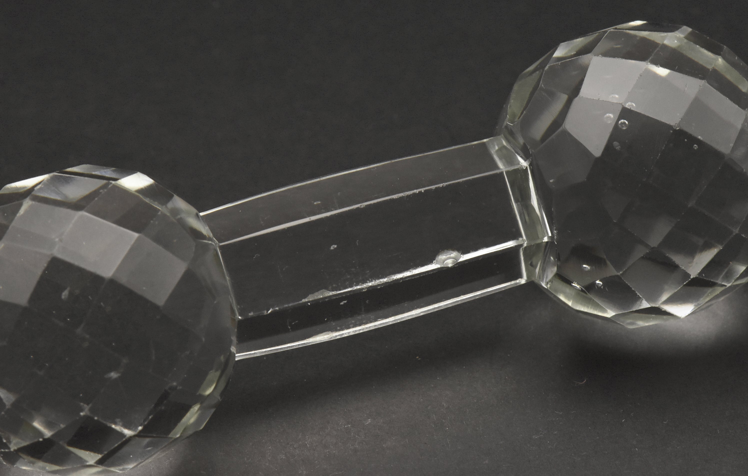 Vintage Crystal Glass Large Knife Rest - READ DESCRIPTION
