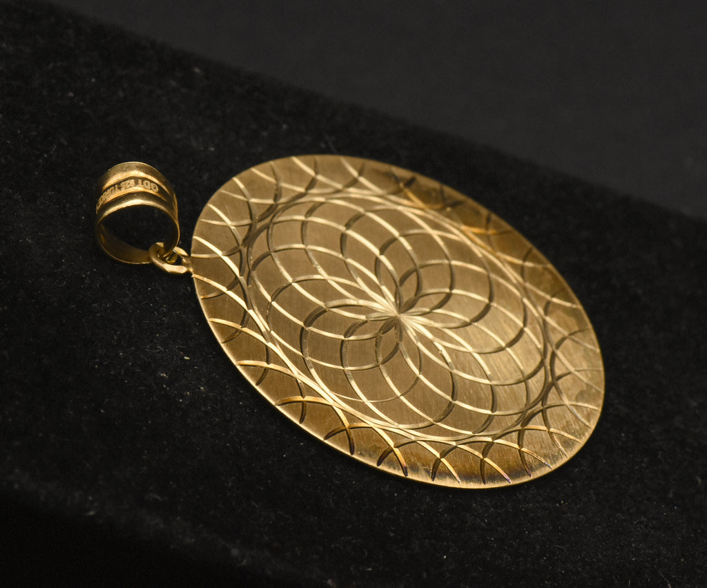 Gold Tone Sterling Silver Pendant