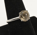 Vintage Sterling Silver Color Change Glass Ring - Size 9