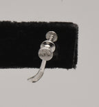 UNMATCHED Vintage Sterling Silver Rose Screw Back Earrings