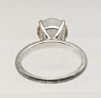 Vintage Sterling Silver Color Change Glass Ring - Size 9