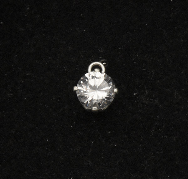 Sterling Silver Cubic Zirconia Small Pendant