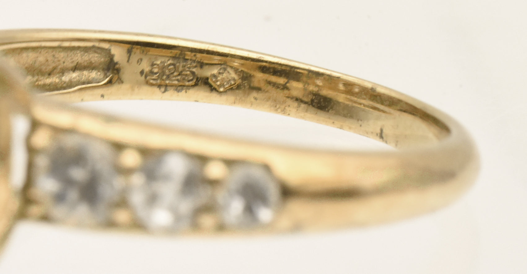 Vintage Vermeil Blue Sapphire and Topaz Ring - Size 9