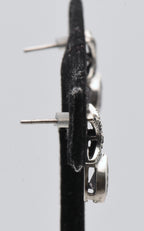 Sterling Silver Scapolite Earrings with Marcasite Stones