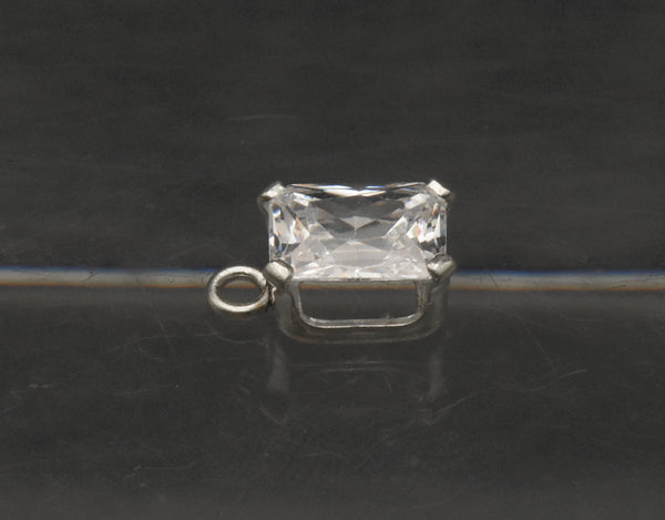 Sterling Silver Cubic Zirconia Small Pendant