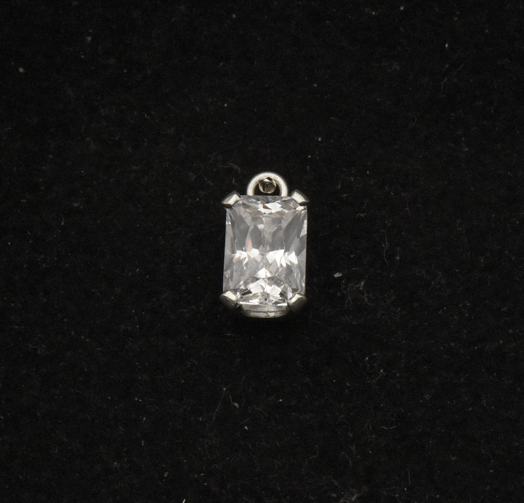 Sterling Silver Cubic Zirconia Small Pendant