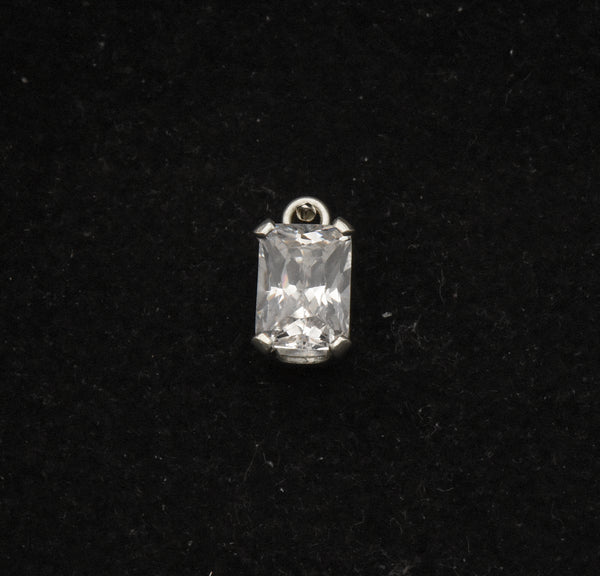 Sterling Silver Cubic Zirconia Small Pendant