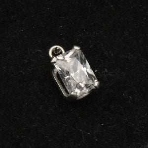 Sterling Silver Cubic Zirconia Small Pendant