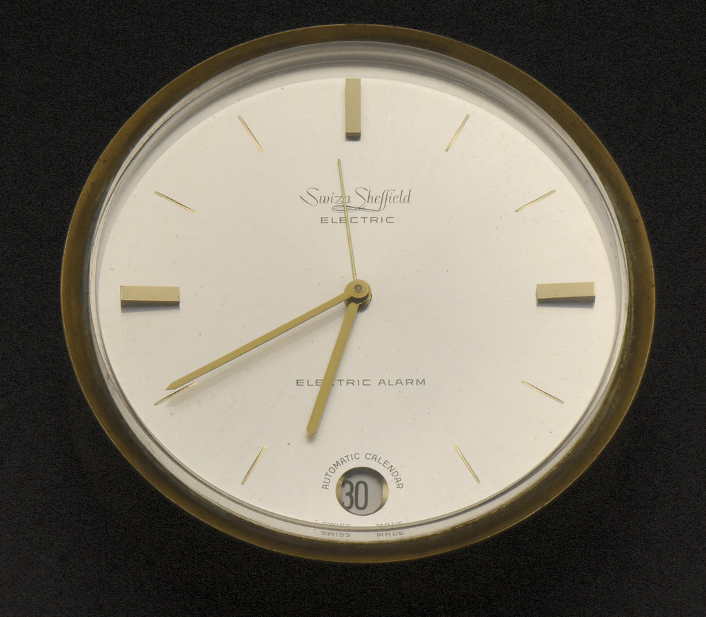 Swiza Sheffield - Vintage Brass Table Clock