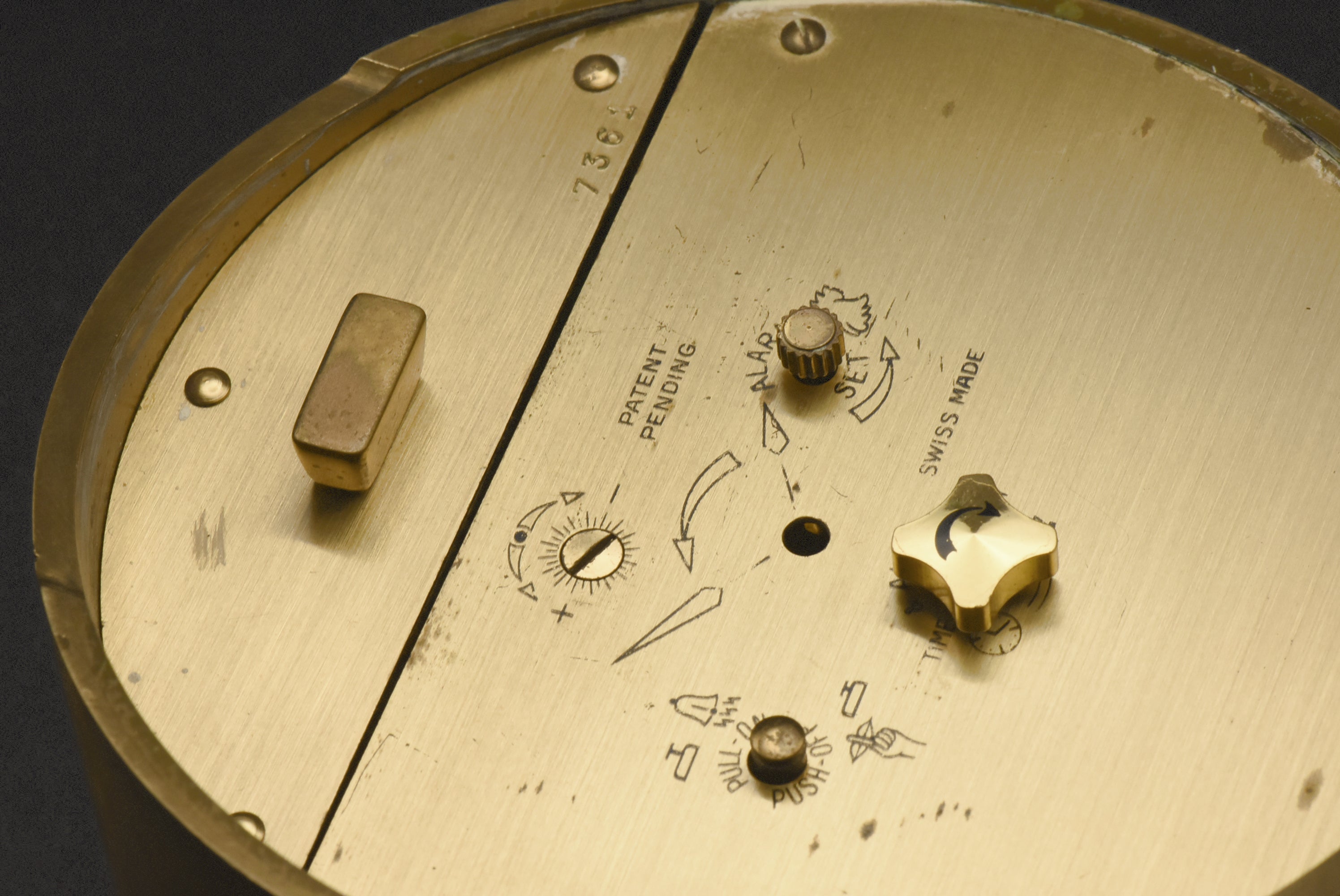 Swiza Sheffield - Vintage Brass Table Clock