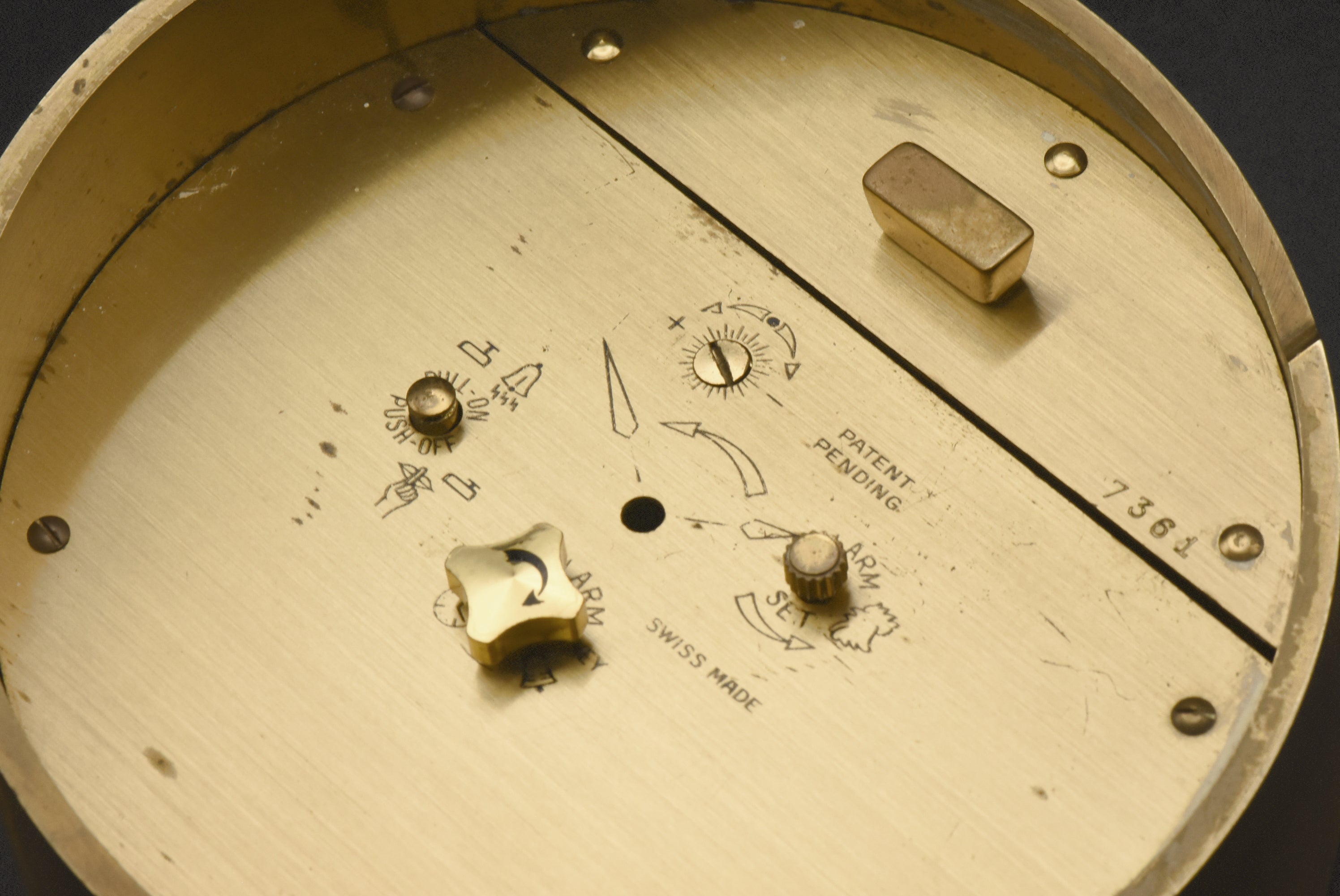 Swiza Sheffield - Vintage Brass Table Clock