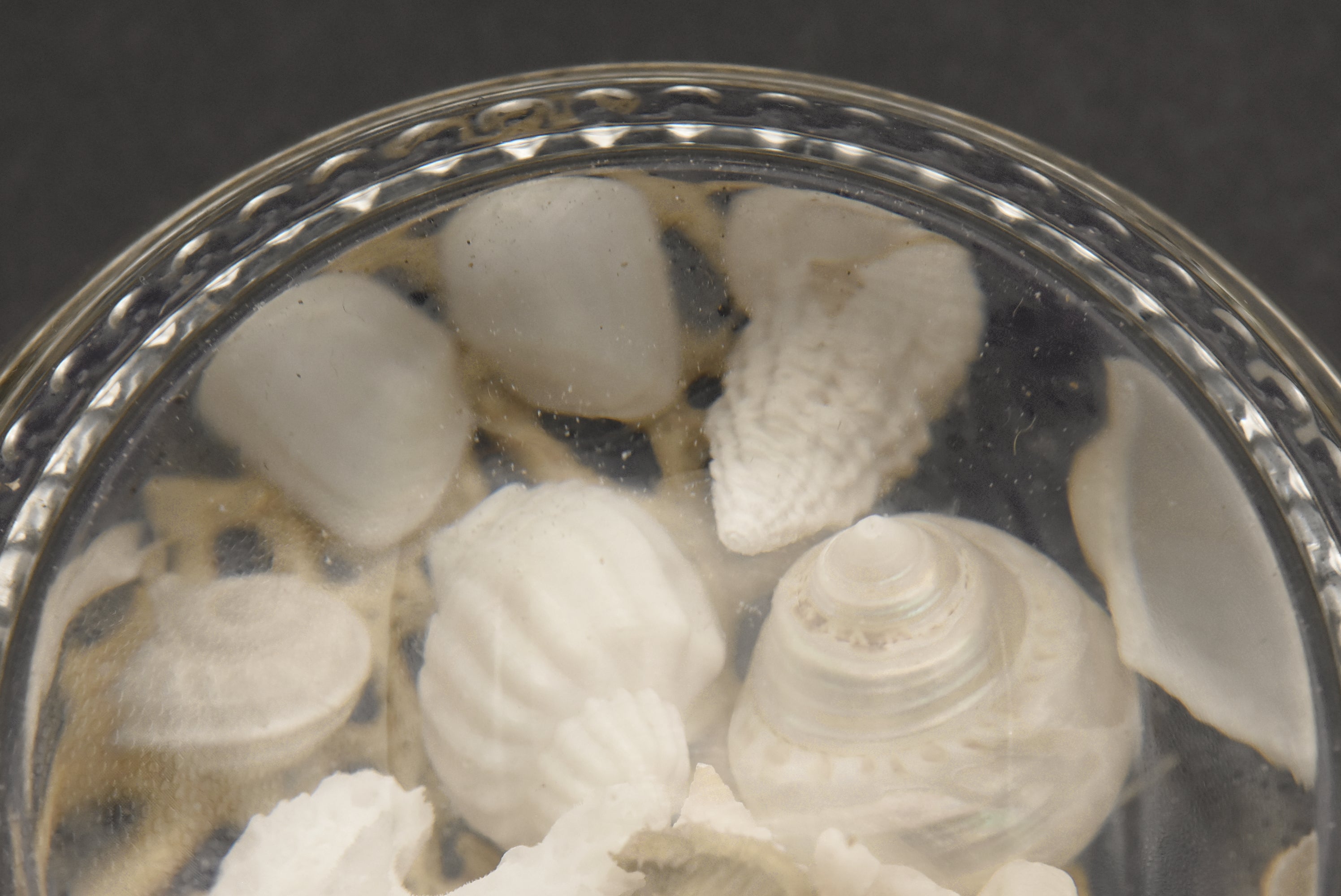 Vintage Beach Souvenir Glass Paperweight
