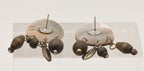 Vintage Carved Mother of Pearl with Dangles Stud Earrings
