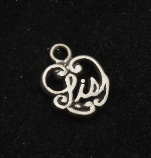 Vintage Sterling Silver "Sis" Charm