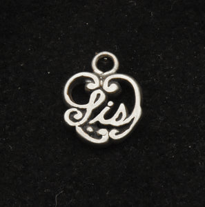 Vintage Sterling Silver "Sis" Charm