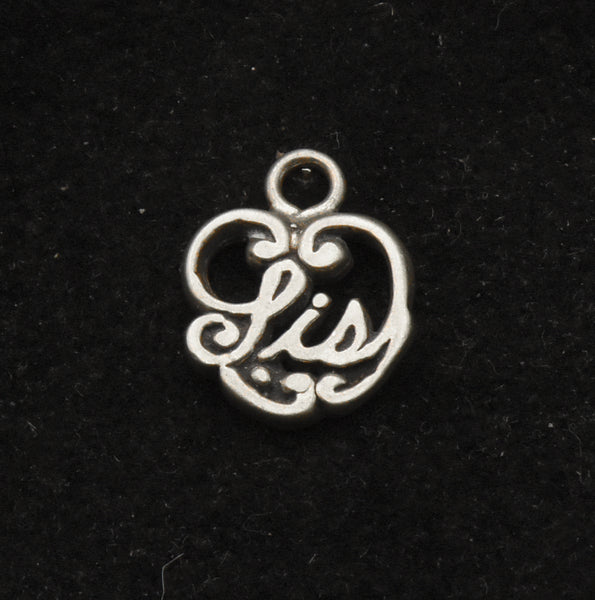 Vintage Sterling Silver "Sis" Charm