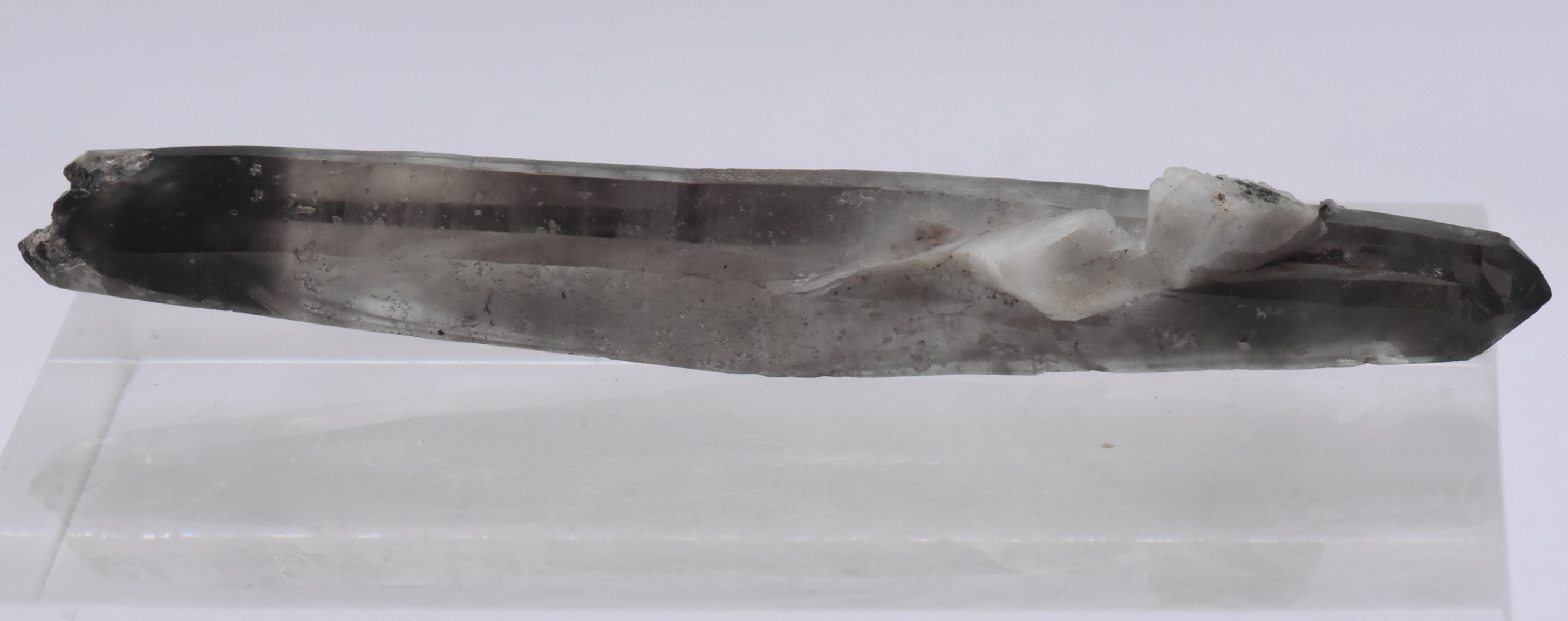 Doubly Terminated Smoky Quartz Crystal Mineral Specimen - Malawi