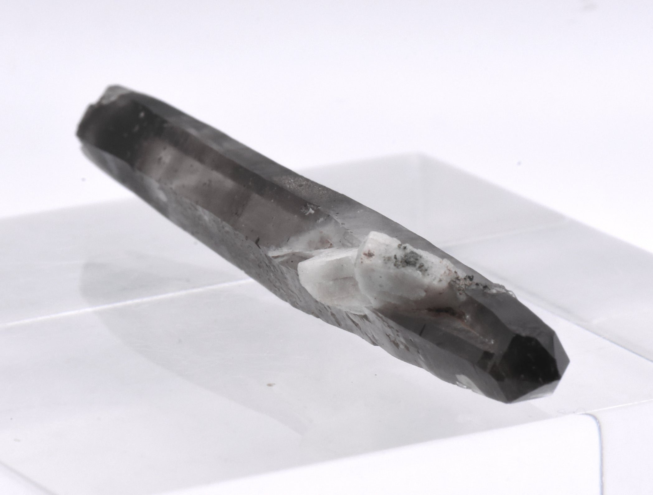 Doubly Terminated Smoky Quartz Crystal Mineral Specimen - Malawi