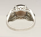 Vintage Sterling Silver Smoky Quartz and Topaz Ring - Size 9