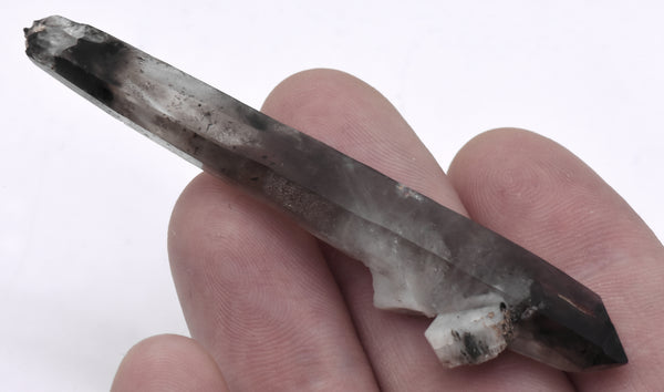 Doubly Terminated Smoky Quartz Crystal Mineral Specimen - Malawi