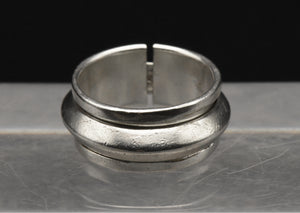 Vintage Sterling Silver Handmade Spinner Ring - Size 8