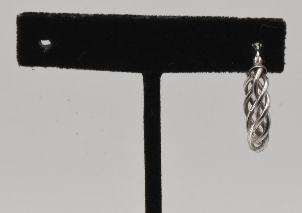UNMATCHED Vintage Sterling Silver Twisted Hoop Earring