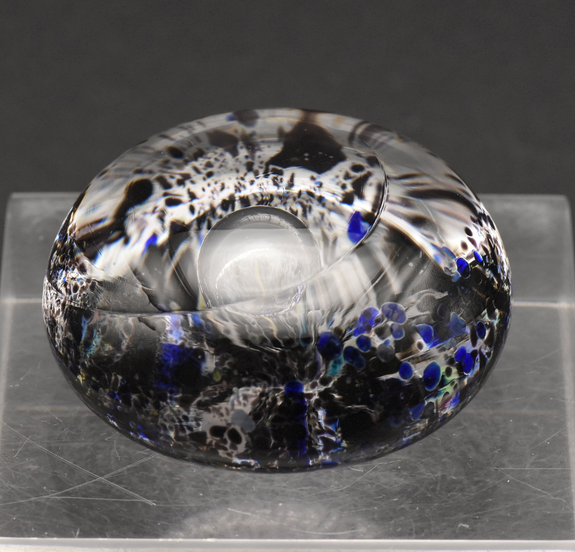 Vintage Hand Crafted Art Glass Paperweight