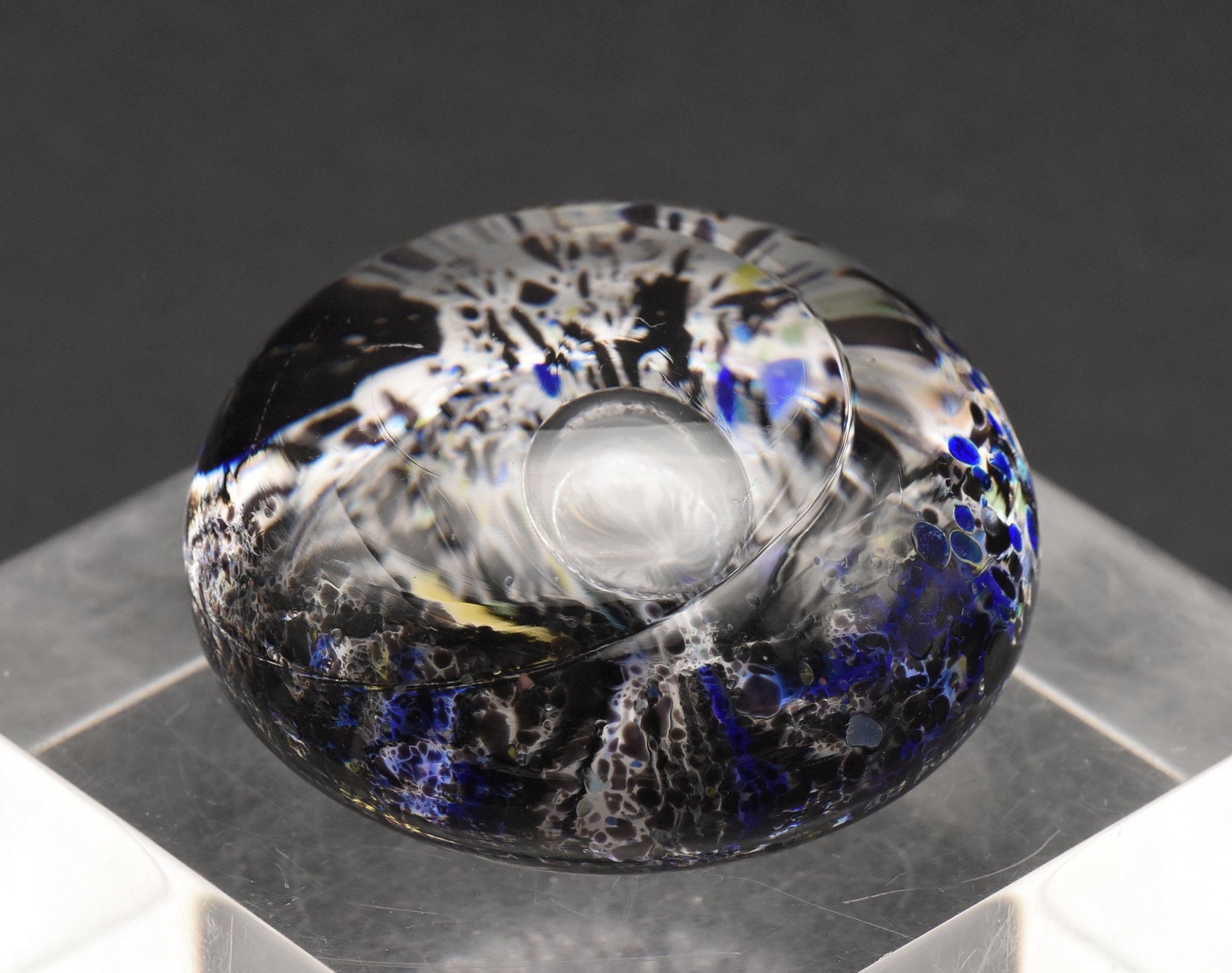 Vintage Hand Crafted Art Glass Paperweight