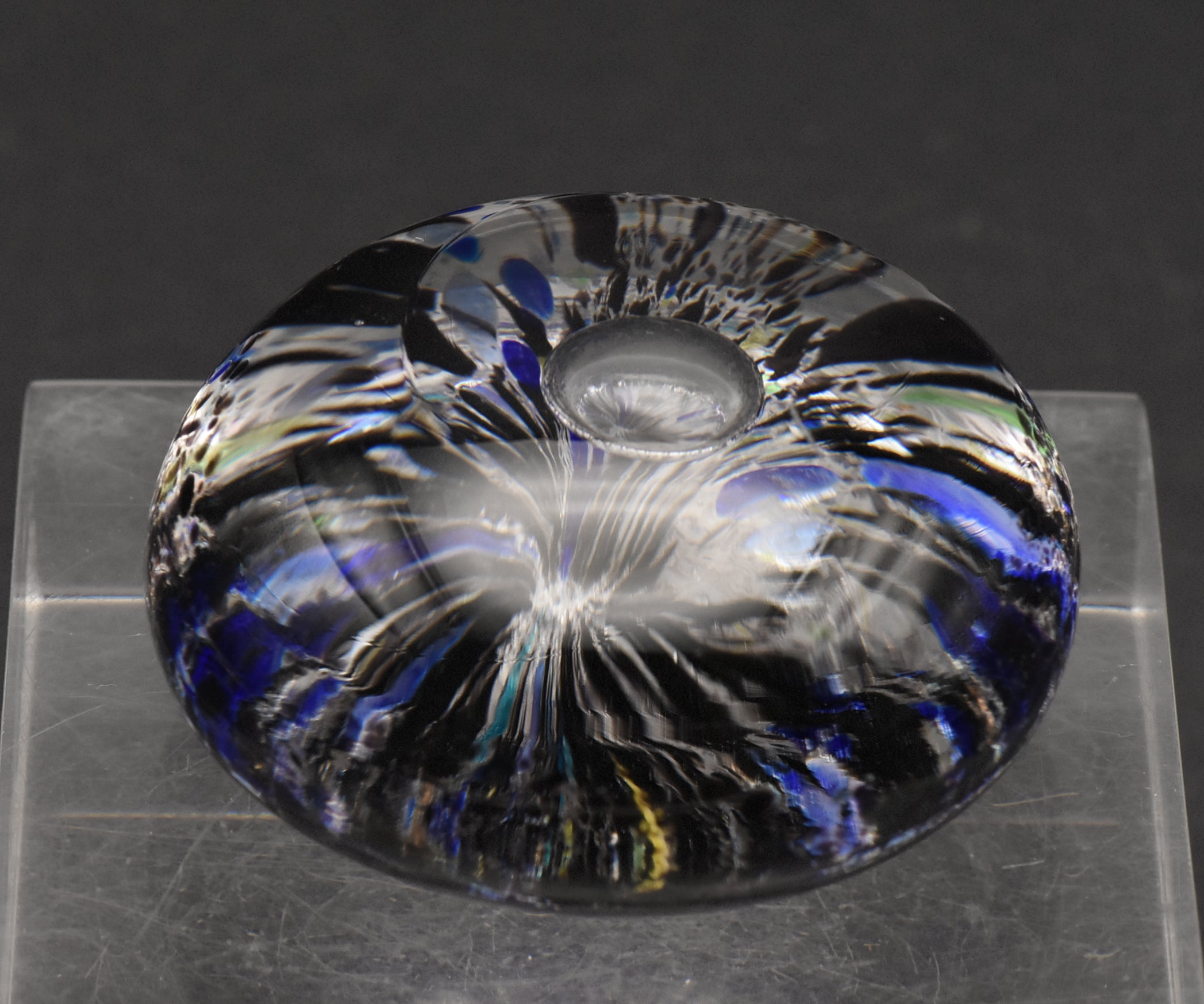 Vintage Hand Crafted Art Glass Paperweight