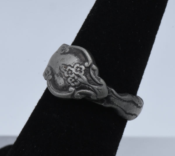 Vintage International Deep Silver Spoon Ring - Size 5
