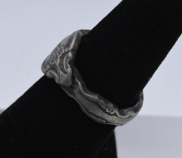 Vintage International Deep Silver Spoon Ring - Size 5