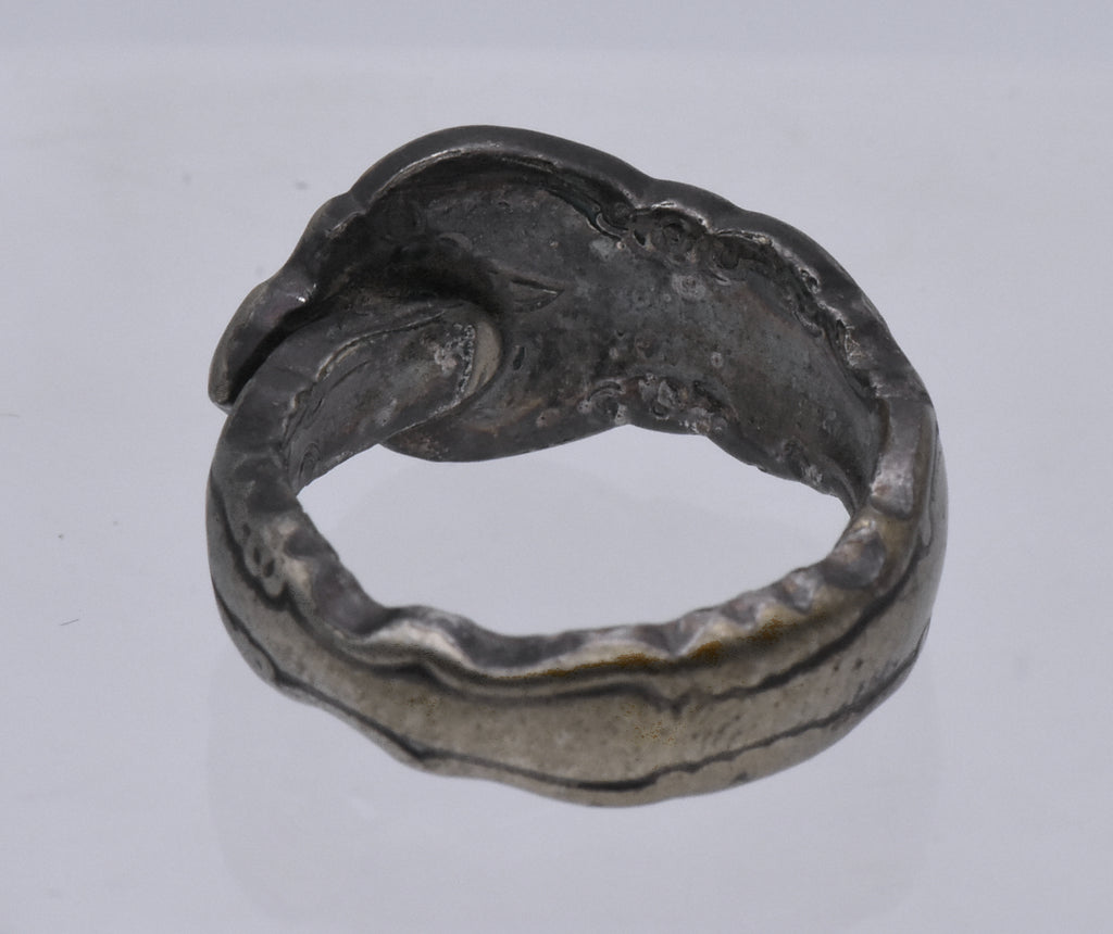 Vintage International Deep Silver Spoon Ring - Size 5