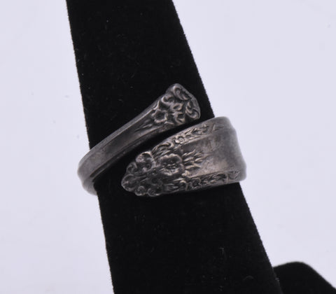 Vintage International Sterling Spoon Bypass Ring