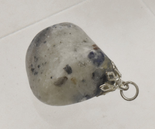 Tumbled Blue Spot Jasper Pendant