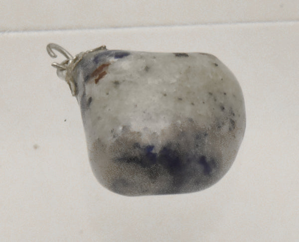 Tumbled Blue Spot Jasper Pendant