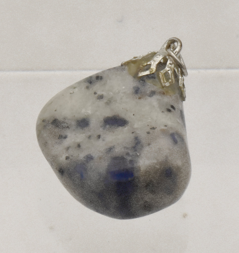 Tumbled Blue Spot Jasper Pendant