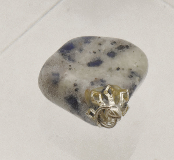 Tumbled Blue Spot Jasper Pendant