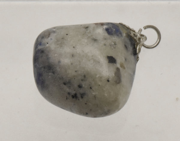 Tumbled Blue Spot Jasper Pendant