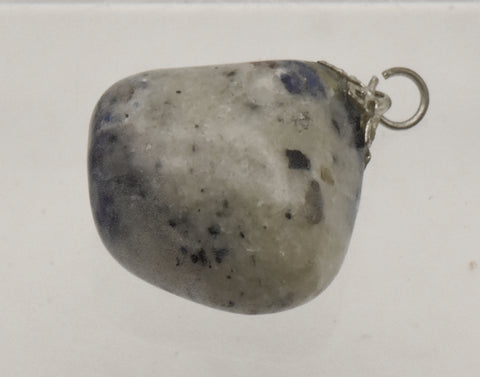 Tumbled Blue Spot Jasper Pendant