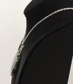 Vintage Bloodstone Pendant on Chain Necklace - 27"