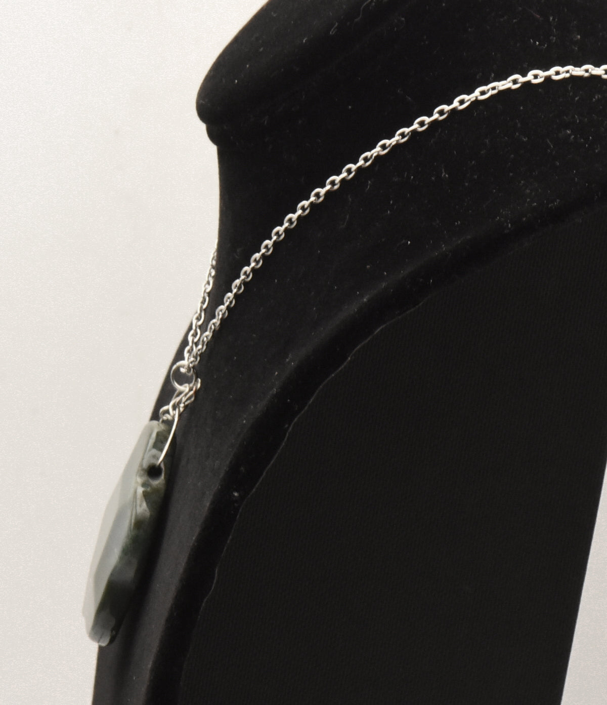 Vintage Bloodstone Pendant on Chain Necklace - 27"