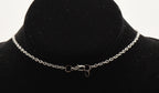 Vintage Bloodstone Pendant on Chain Necklace - 27"