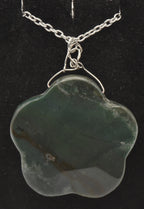 Vintage Bloodstone Pendant on Chain Necklace - 27"