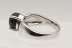 Vintage Sterling Silver Black Star Sapphire Ring - Size 8.75
