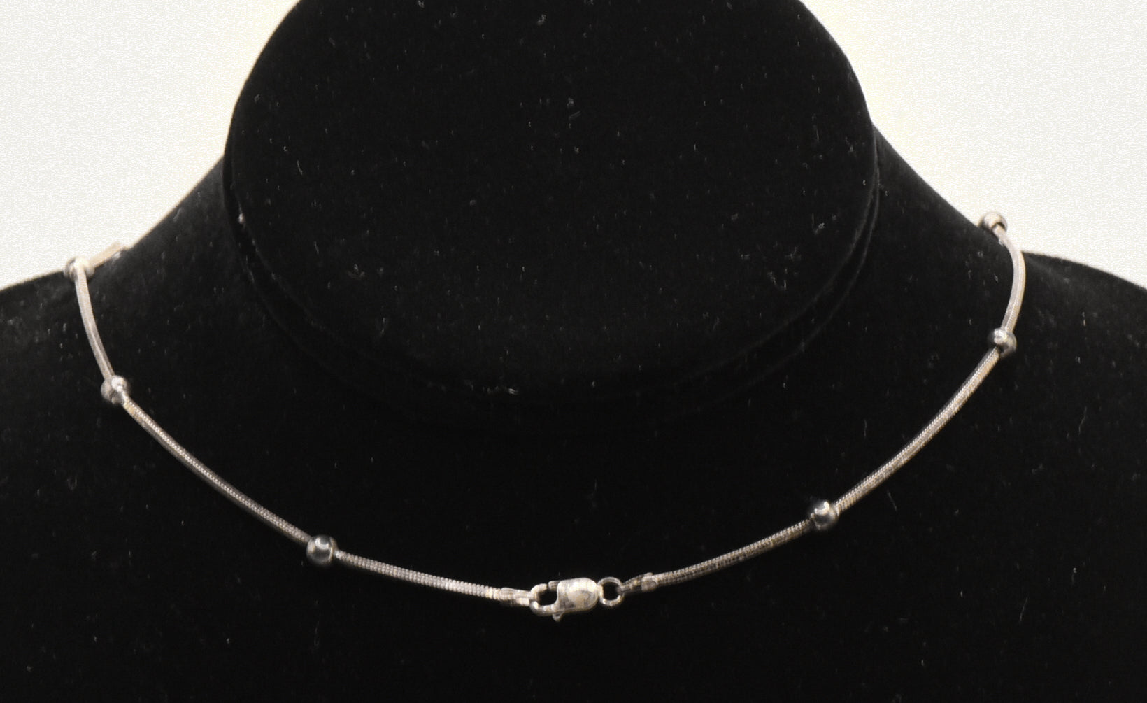 Vintage Italian Sterling Silver Saturn Chain Necklace - 18"