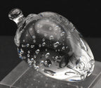 Vintage Crystal Strawberry Paperweight